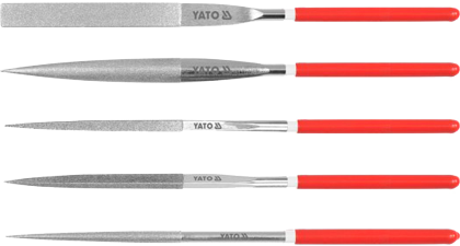 YT-6156 Набор надфилей с алмазным напылением 180 мм, 5 предметов