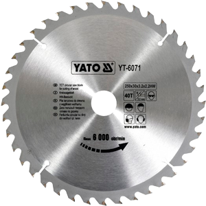 YT-6071 Диск для резки дерева и пластика 250х3,2х30 мм