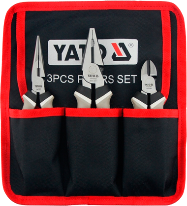 YT-39608 Набор плоскогубцы и бокорезы, 3 предмета