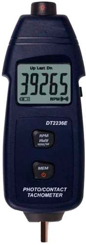 DT-2236E Тахометр электронный оптический и контактный