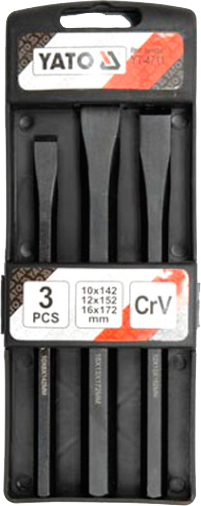 YT-4711 Набор зубил, 3 штуки
