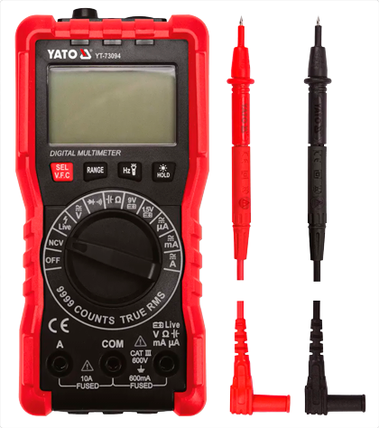 YT-73094 Мультиметр цифровой TrueRMS 600В 10А
