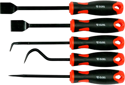 YT-08422 Набор крючков и скребков с ручкой, 5 предметов