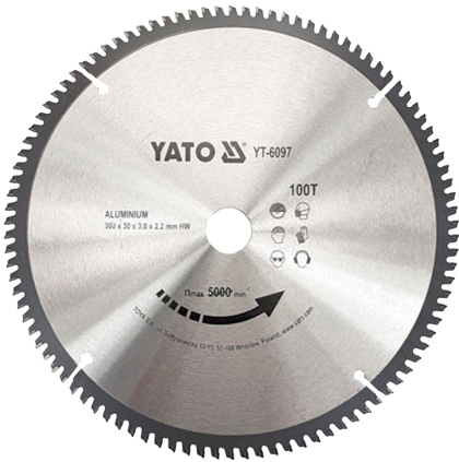 YT-6097 Диск по алюминию 300*30 мм