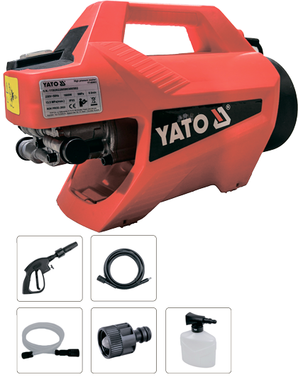YT-85903 Мойка высокого давления бесщёточная 135 бар 1800Вт