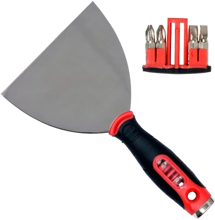 YT-52760 Шпатель из нержавеющей стали 125 мм с 4 битами в ручке